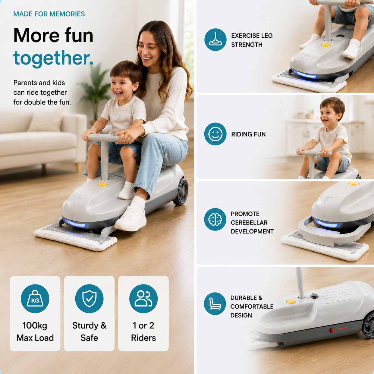 Interactive Kid-Powered Cleaning Kart