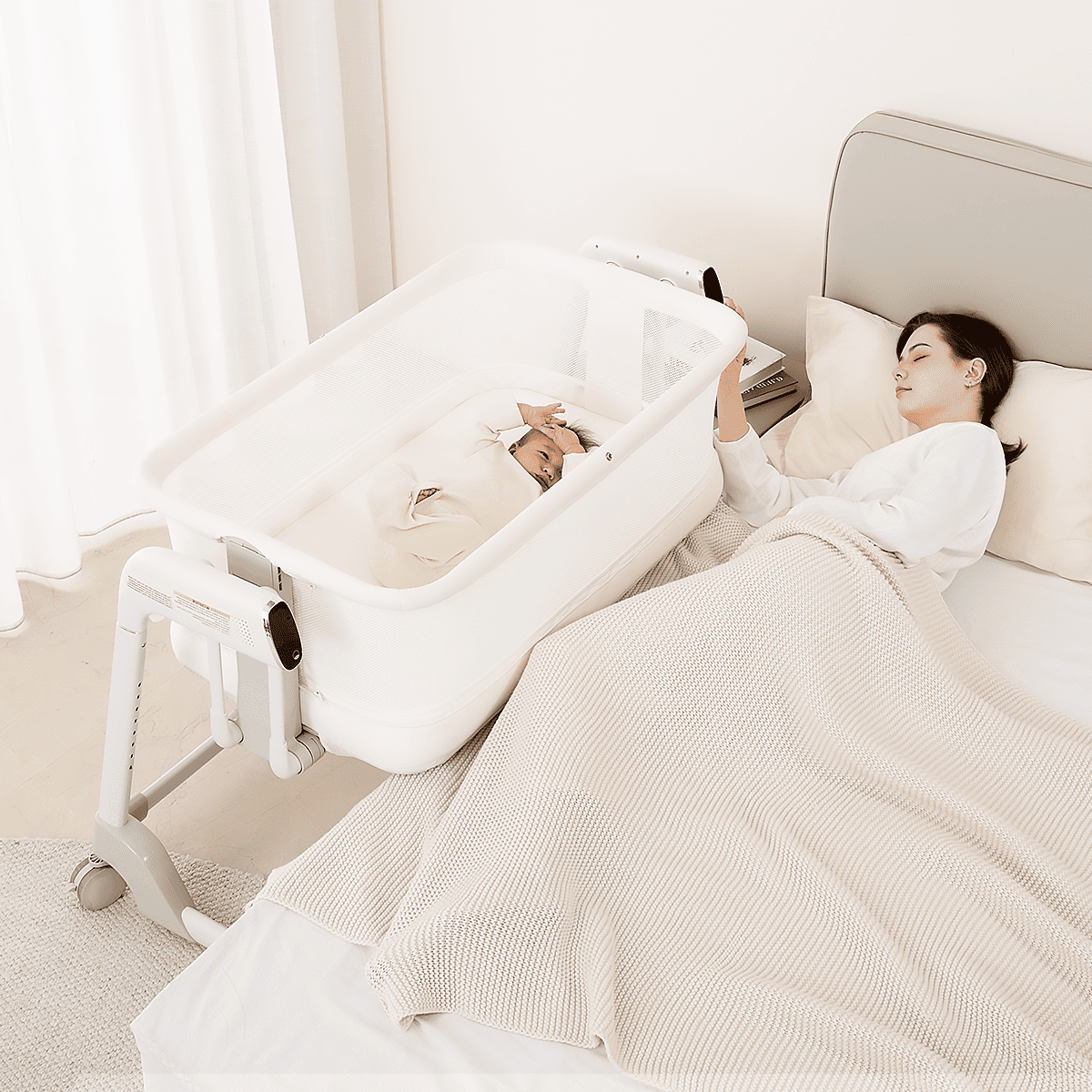 2-in-1 Smart Crib, Rocking Crib and Playpen