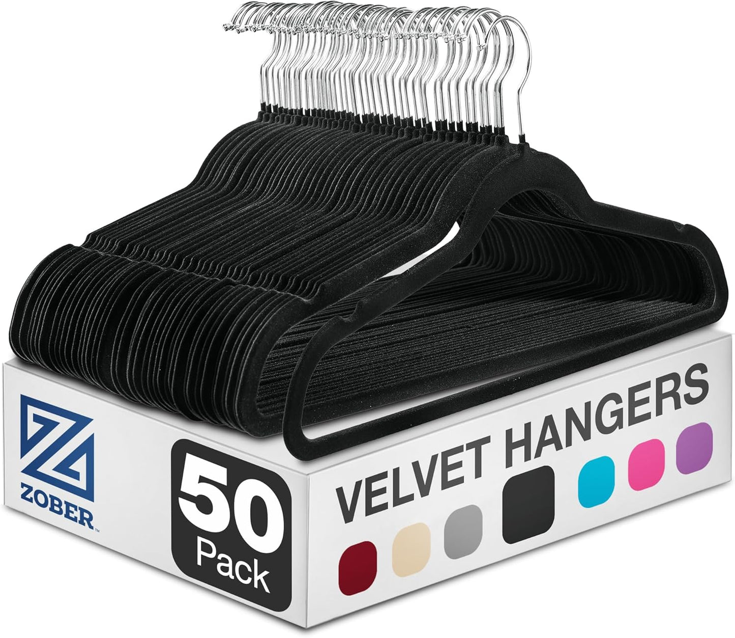 Pack of 50 Strong Felt Hangers