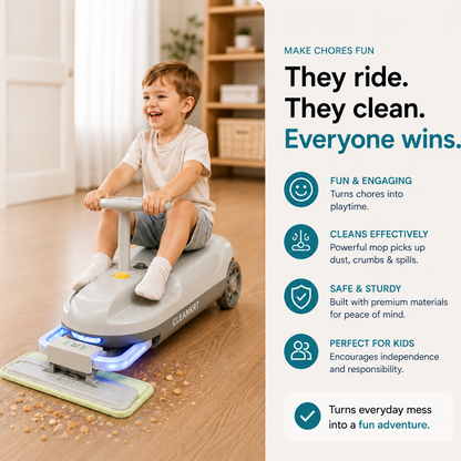 Interactive Kid-Powered Cleaning Kart