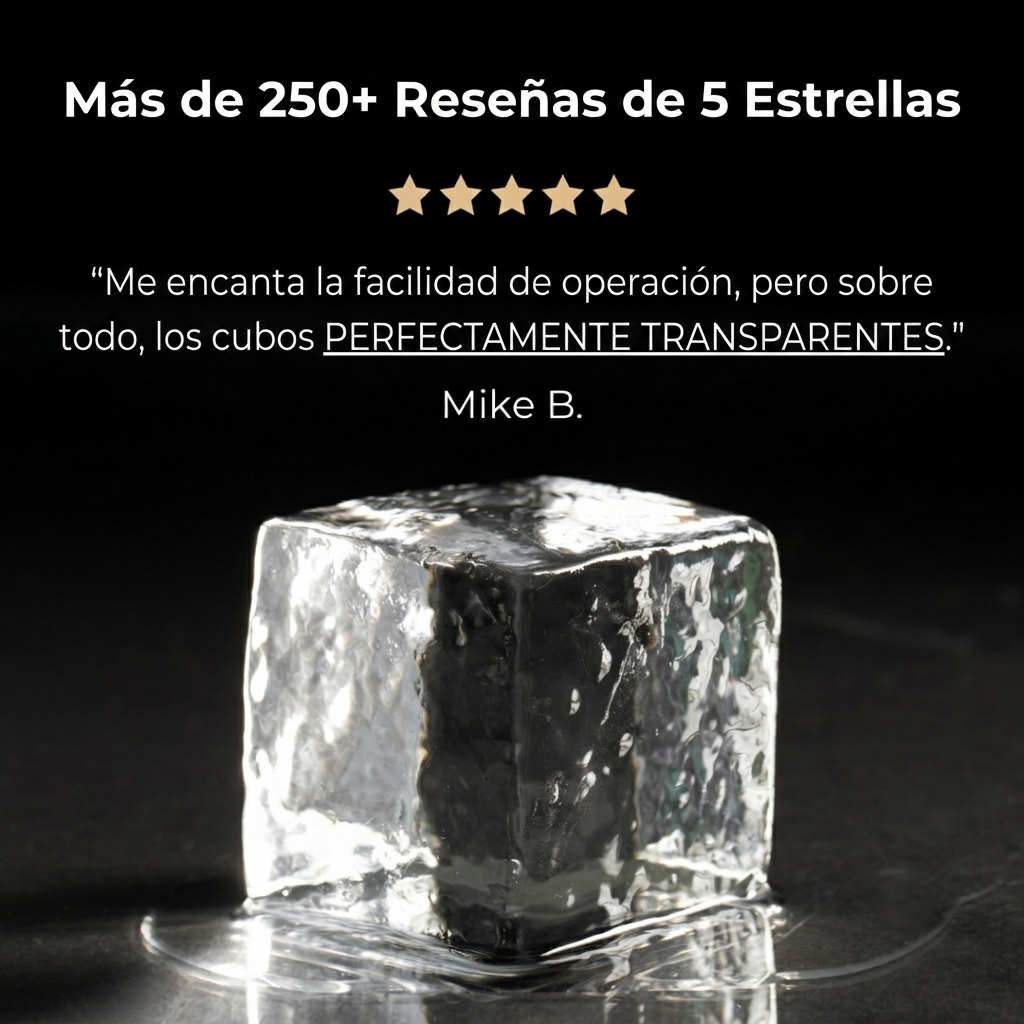Premium Crystal Clear Ice Cube Machine