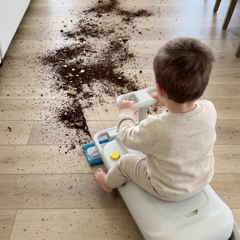 Interactive Kid-Powered Cleaning Kart